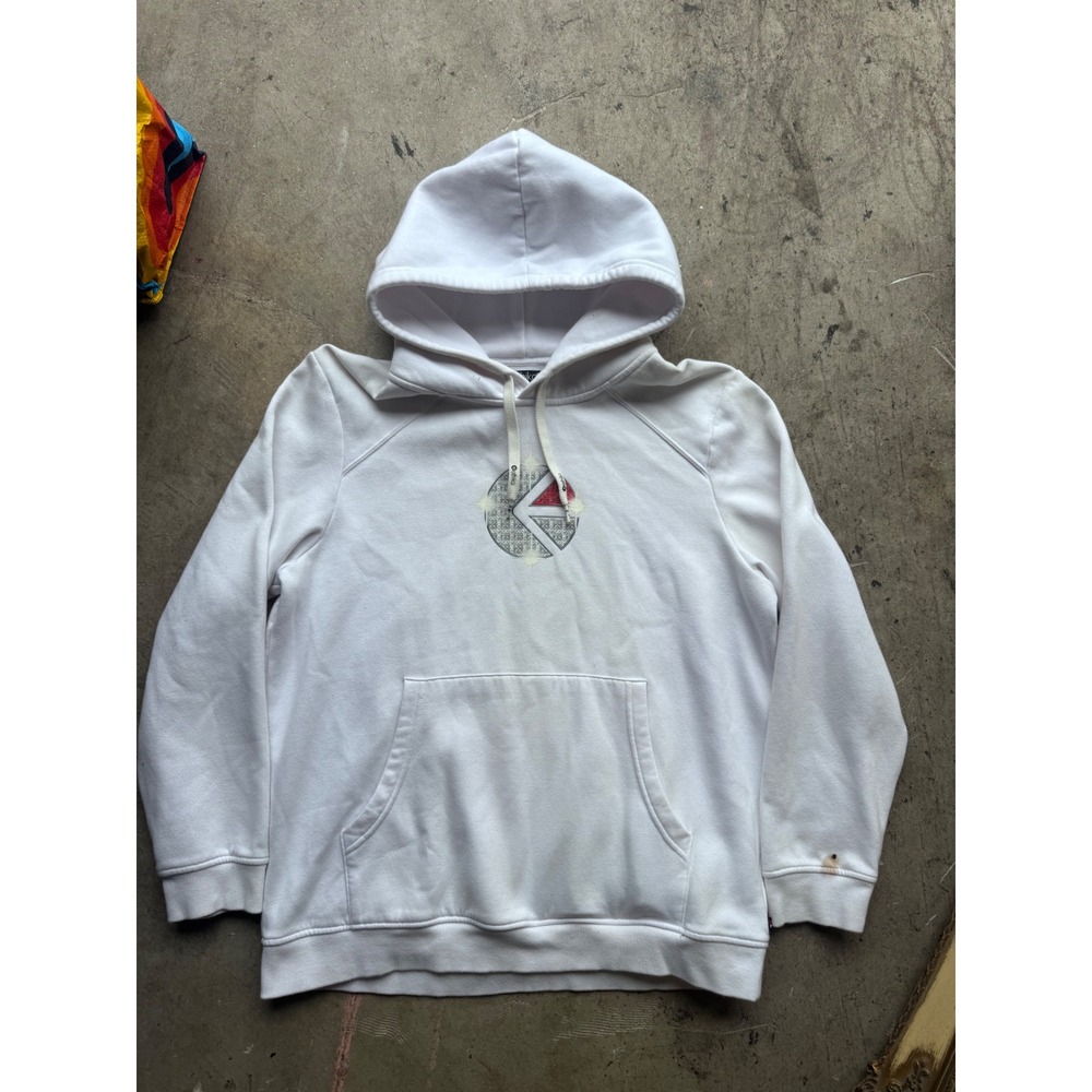 Ethika Mens Graphic Logo Pullover Hoodie White Large RN 139885